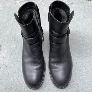 Aquatalia waterproof Black leather boots Size 8.5M